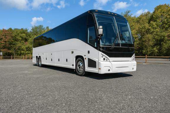 Charter Bus Rental Orange 56 Passenger Charter Bus